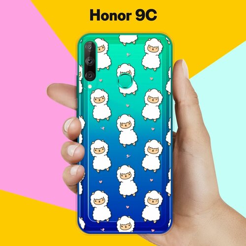 Силиконовый чехол Узор из лам на Honor 9C силиконовый чехол узор из слонов на honor 9c