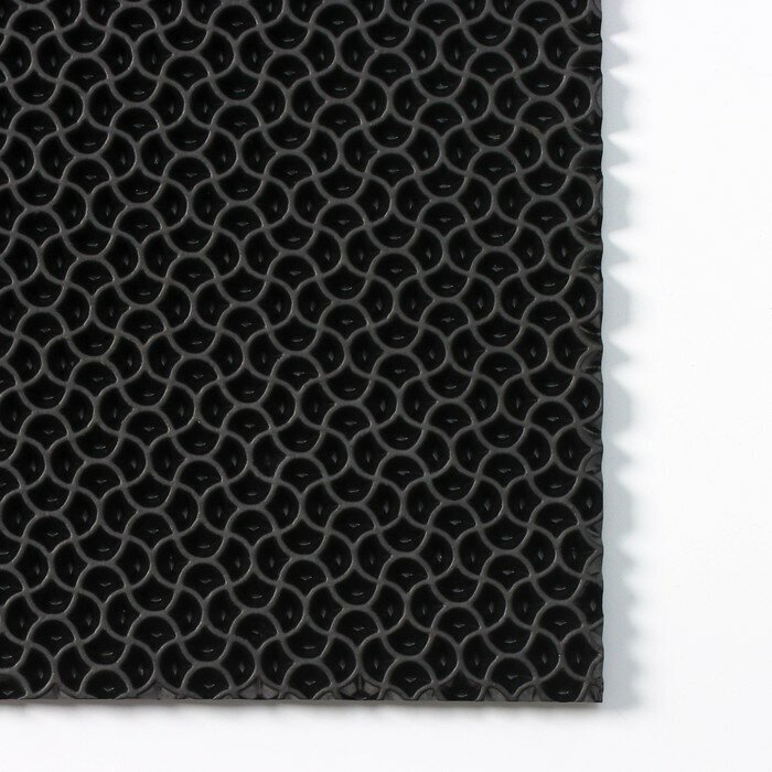 Коврик придверный «Капелька», 58×73 см, цвет чёрный - фотография № 4