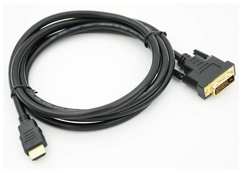 Кабель HDMI (m) DVI-D (m) 2 м черный