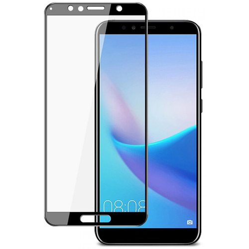 Защитное стекло 5D Huawei Y6 Prime (2018)/Y6 (2018) /Honor 7A Pro/Honor 7C/AUM-L41/ (плоское) черный