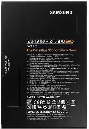 SSD накопитель SAMSUNG 870 EVO 2ТБ, 2.5", SATA III - фото №7