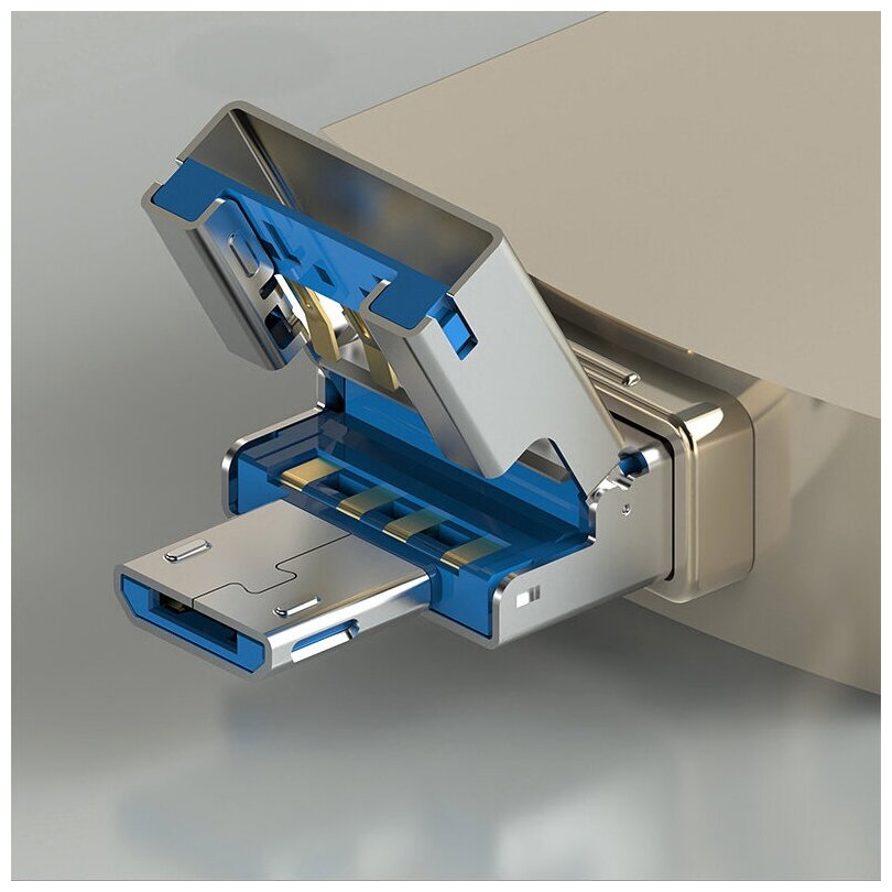 Картридер OTG (TF SD microUSB Type-C) OT-PCR25 Орбита