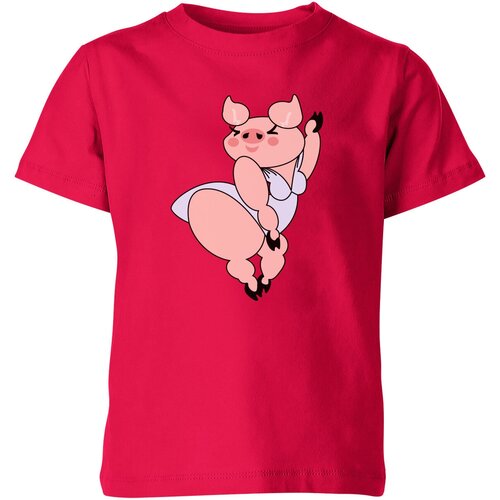 фото Футболка us basic, размер 14, розовый