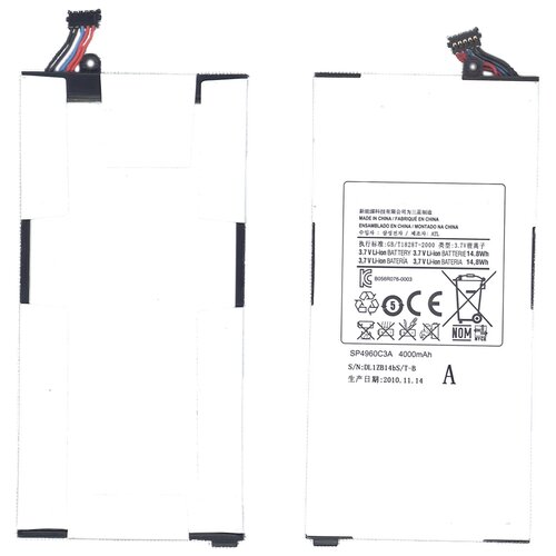 фото Аккумуляторная батарея sp4960c3a для samsung galaxy tab gt-p1000 3.7v 14.8wh oem