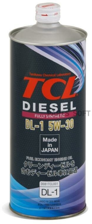 TCL D0010530 Масо дя дизеьных двигатеей TCL Diesel, Fully Synth, DL-1, 5W30, 1