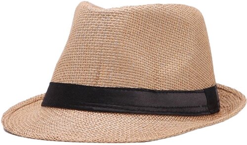Шляпа трилби Верида летняя, размер 60, коричневый, бежевый