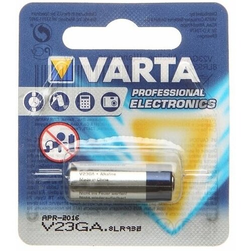 Батарейка Varta Professional Electronics V23GA, 12 В, BL1 батарейка щелочная varta lr1 e90 professional electronics 1 5в бл 1 4001 101 401