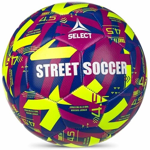 Мяч футбольный Select Street Soccer, синий, фиолетовый, желтый