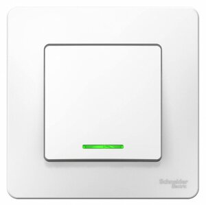 Schneider Electric BLANCA выключатель СУ 1 клавиша 10А белый (пласт. осн, инд.) BLNVS010111