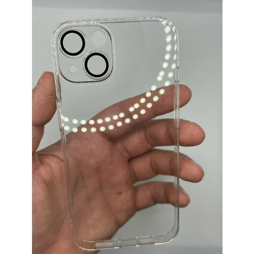 Прозрачный чехол для Apple iPhone 13 с защитой камеры + защитное стекло 9D