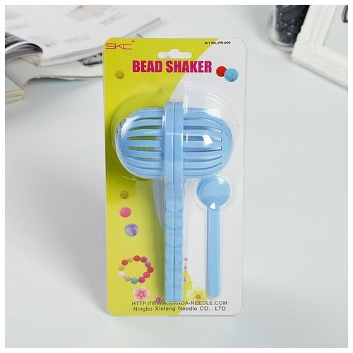 фото Набор инструментов для валяния шариков: шейкер 18х8,5 см и ложечка 10,5х2,5 см mikimarket