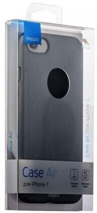 Чехол-крышка Deppa Air Case для Apple iPhone 7/8, пластик, серебристый - фото №6