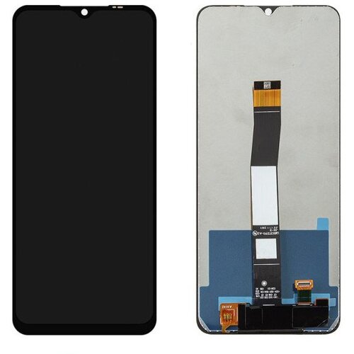 шлейф для xiaomi redmi 10c poco c40 220333qny 220333qpg сканер отпечатка пальцев черный 1 шт Дисплей (экран) в сборе с тачскрином для Xiaomi Redmi 10C, Poco C40 черный / 720x1650