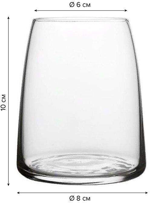 Низкие стаканы 390 мл, набор 4 шт, Pasabahce - фотография № 2