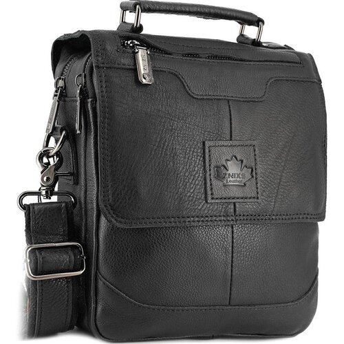 Сумка барсетка znimsk, фактура зернистая, черный