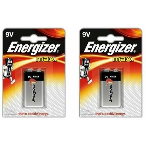 ENERGIZER Батарейки MAX 522/9V 1шт/уп, 2уп батарейка a11 6в щелочная energizer a11 в блистере 2шт