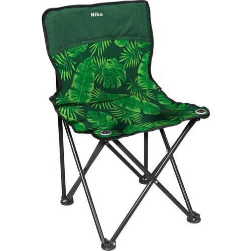 стул складной туристический ника haushalt ннс3 r винный Стул складной туристический НИКА Премиум 1, ПСП1/2 с тропическими листьями