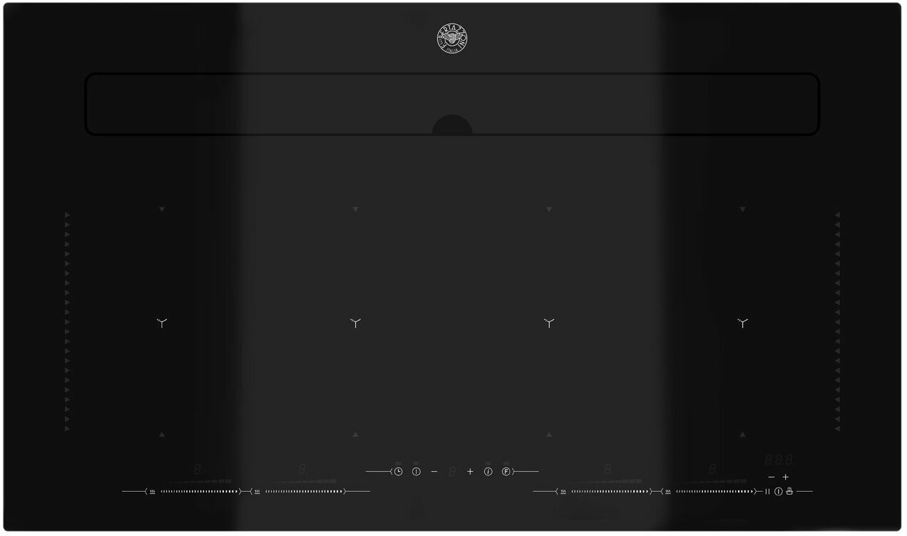 Индукционная варочная панель со встроенной вытяжкой Bertazzoni P904IBHNE