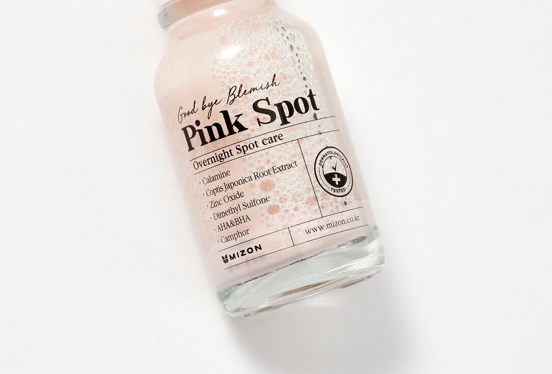 Эффективное ночное средство для борьбы с акне и воспалениями кожи Mizon Good bye Blemish Pink Spot 19мл - фото №17