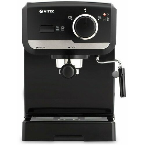 VITEK Кофеварка Vitek VT-1502 ВК рожковая 1140 Вт 125 л чёрная 3203900₽