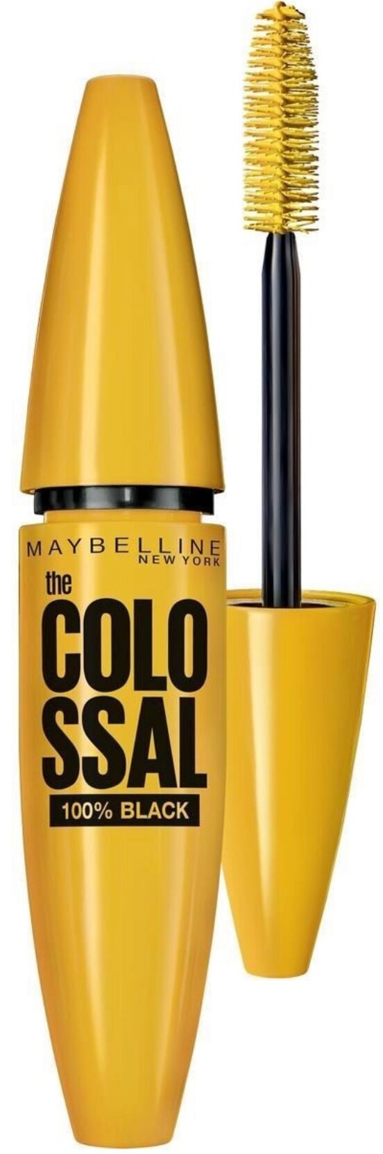 Maybelline New York Тушь для ресниц Volum' Express The Colossal 100% Black, черный