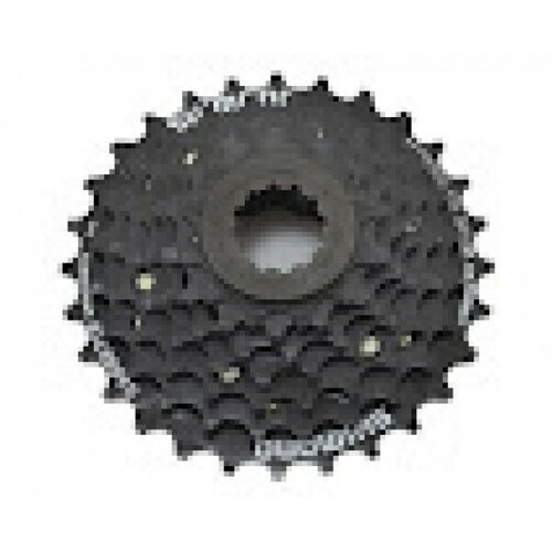 кассета трещ 7ск freewheel 7х14 28 hg ug коричневая Кассета Shimano ACSHG2007228 7ск. 2-8015 TOURNEY 7х12-28 UG/HG антикор. покр. черная