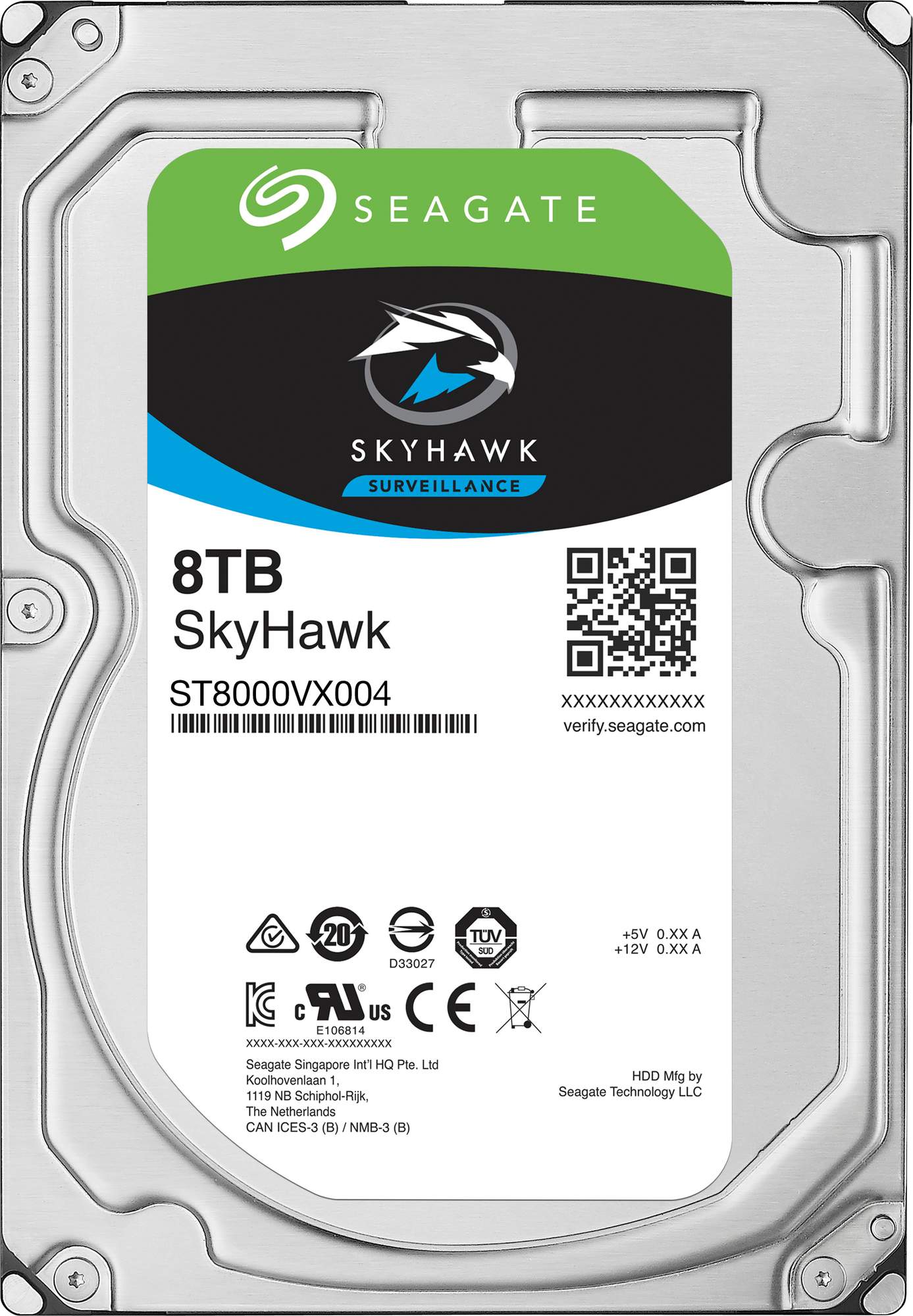 Жесткий диск SEAGATE Skyhawk , 8Тб, HDD, SATA III, 3.5" - фото №6