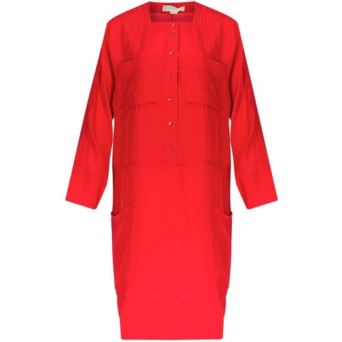 фото Платье stella mccartney, натуральный шелк, повседневное, размер 44, красный
