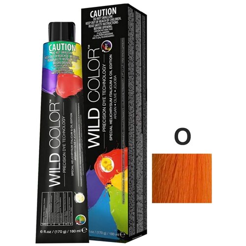 Крем-краска PERMANENT COLOR для окрашивания волос WILD COLOR O оранжевый 180 мл