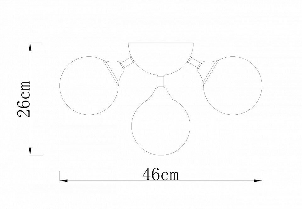 люстра потолочная ARTE LAMP Fobos 5x60Вт E14 металл крашеный золото - фото №2