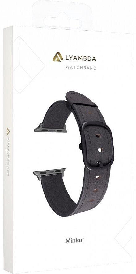 Ремешок LYAMBDA MINKAR для Apple Watch Series 3/4/5 черный (DSP-03-40) Noname - фото №11