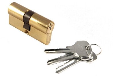 Цилиндр ключевой MORELLI 70C PG, ключ-ключ, золото - фото №3