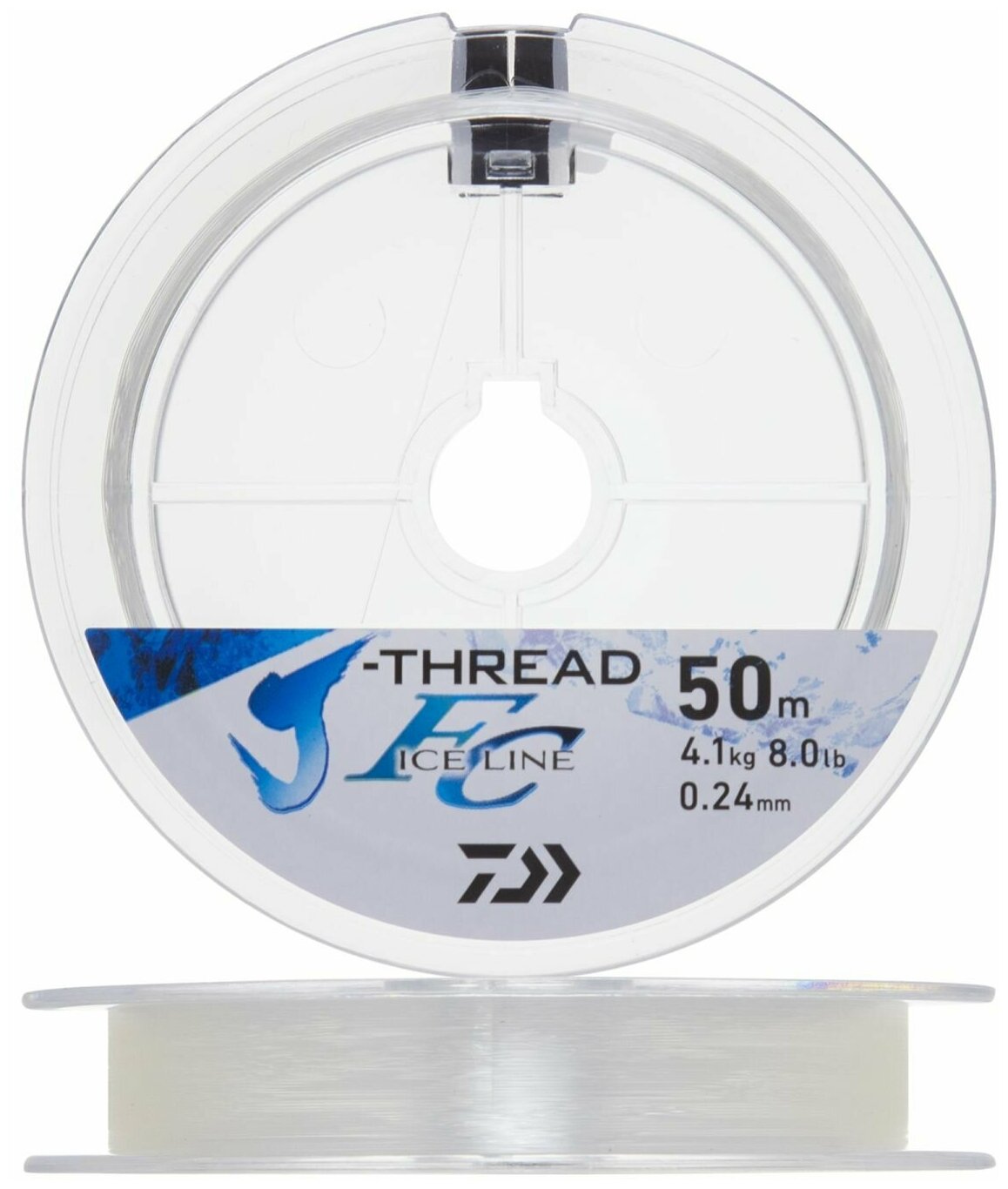 Леска зимняя флюорокарбон Daiwa J-Thread Fc Ice Line 0,24мм 50м (clear)