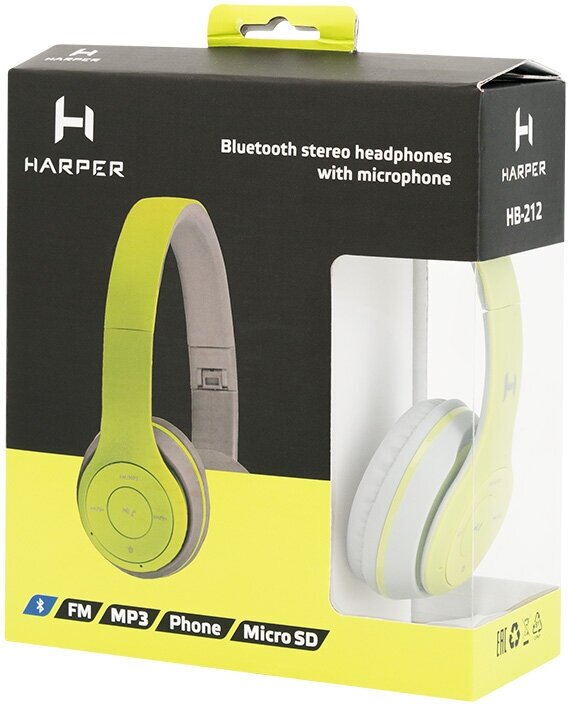 Наушники Bluetooth с MP3 Harper - фото №8