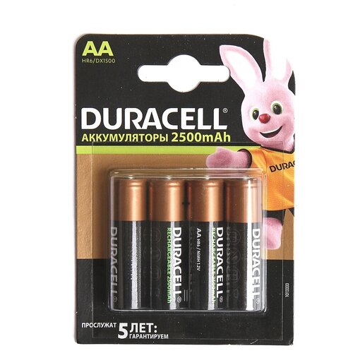 фото Аккумулятор aa - duracell dr aa2500/4bl (4 штуки)