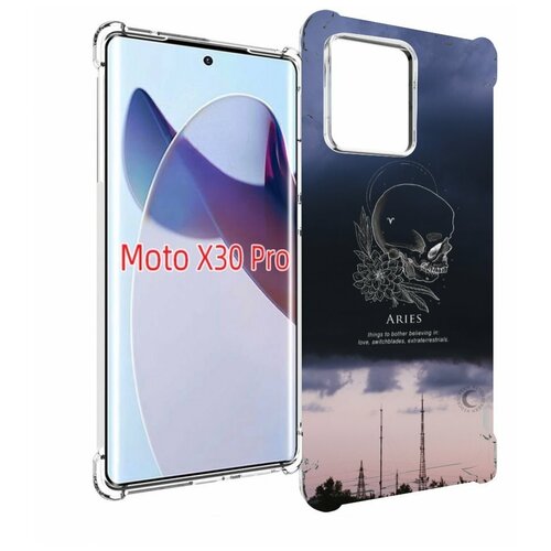 Чехол MyPads знак-зодиака-овен-4 для Motorola Moto X30 Pro задняя-панель-накладка-бампер