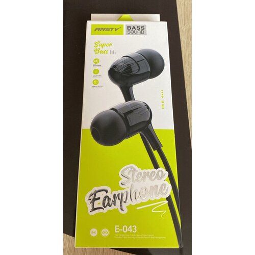 Проводная гарнитура с микрофономWired HeadsetE-043супер бас35 мм Jackдлина кабеля 12 м108 дБэргономичный дизайнчерный 47500₽