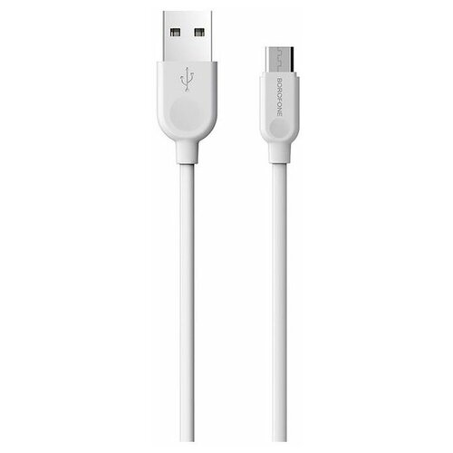 Кабель MicroUSB BOROFONE BX14 (2м) белый