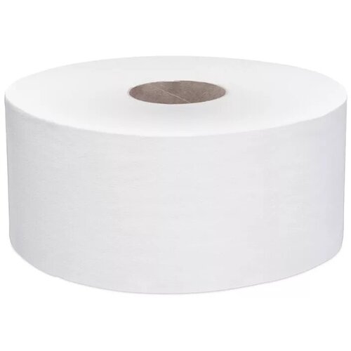 Туалетная бумага Джамбо рулон белая 200 метров 1 слой