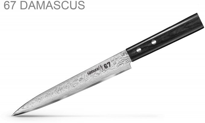 Нож филейный Samura 67 Damascus, лезвие 19.5 см Hoff - фото №5