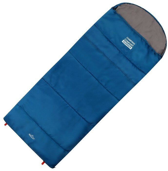 Maclay Спальный мешок maclay camping comfort summer, одеяло, 2 слоя, правый, 220х90 см, +10/+25°С