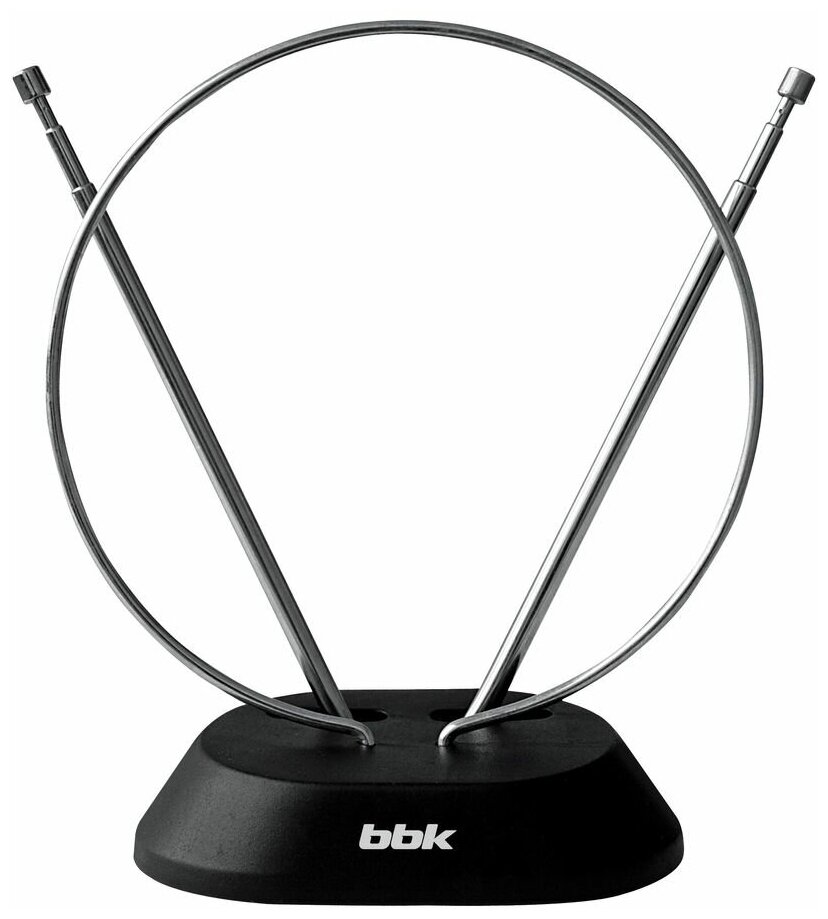 Комнатная цифровая пассивная антенна BBK DA01, черный, DVB-T2 - фотография № 1