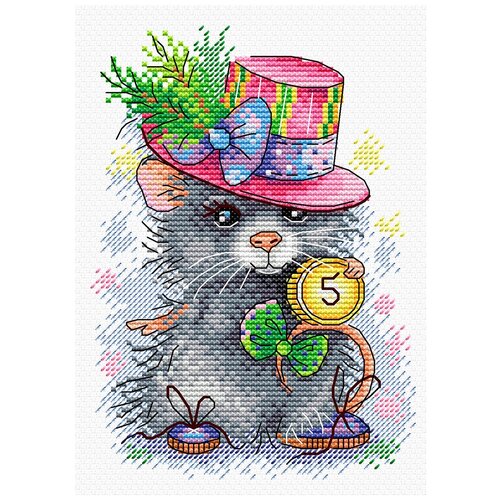 фото "м.п.студия" набор для вышивания м №24 №429 "денежный мышонок" 13 х 18 см жар-птица