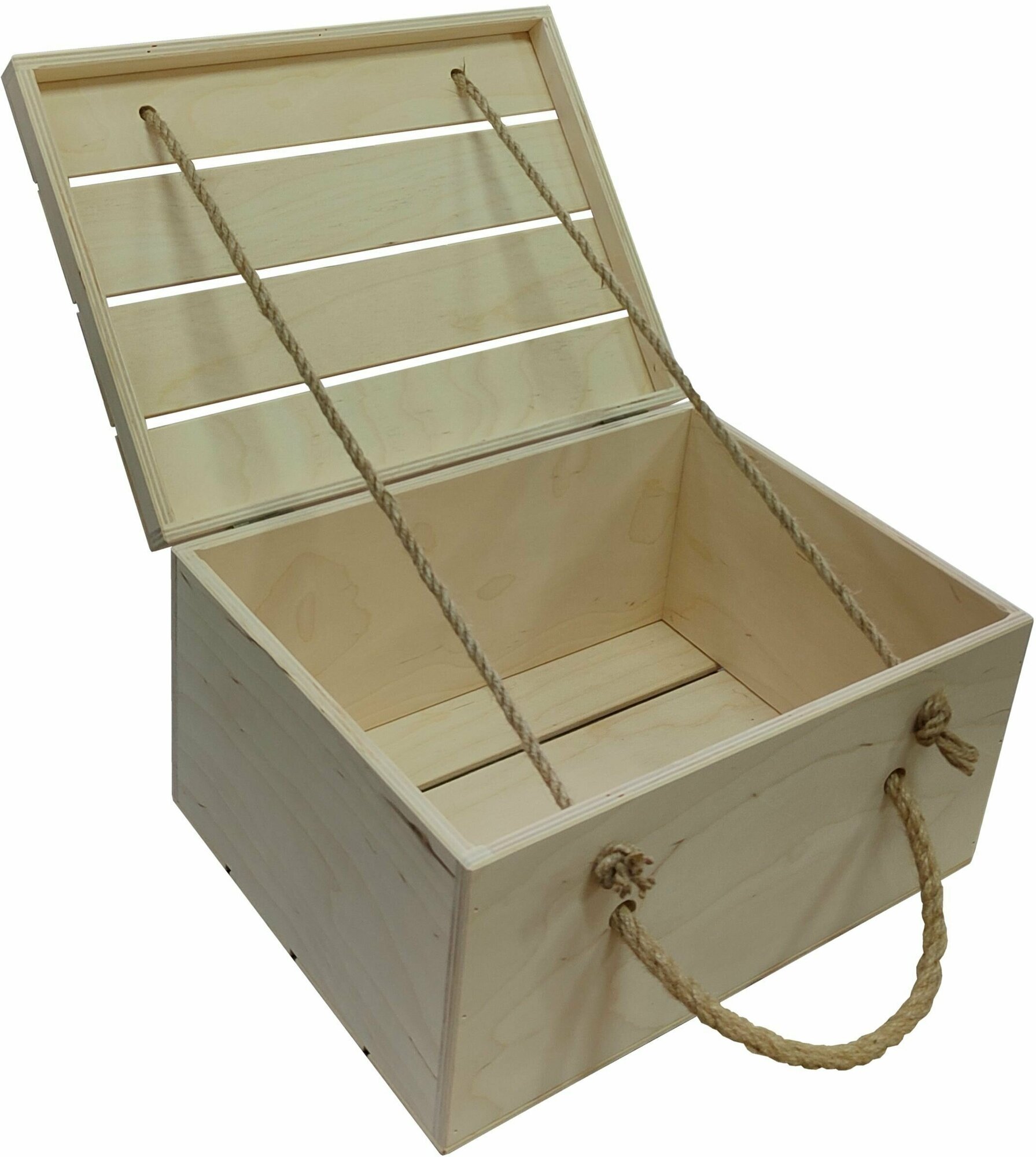 Ящик для хранения ZELwoodBOX, 34х26х18,5 см, натуральный