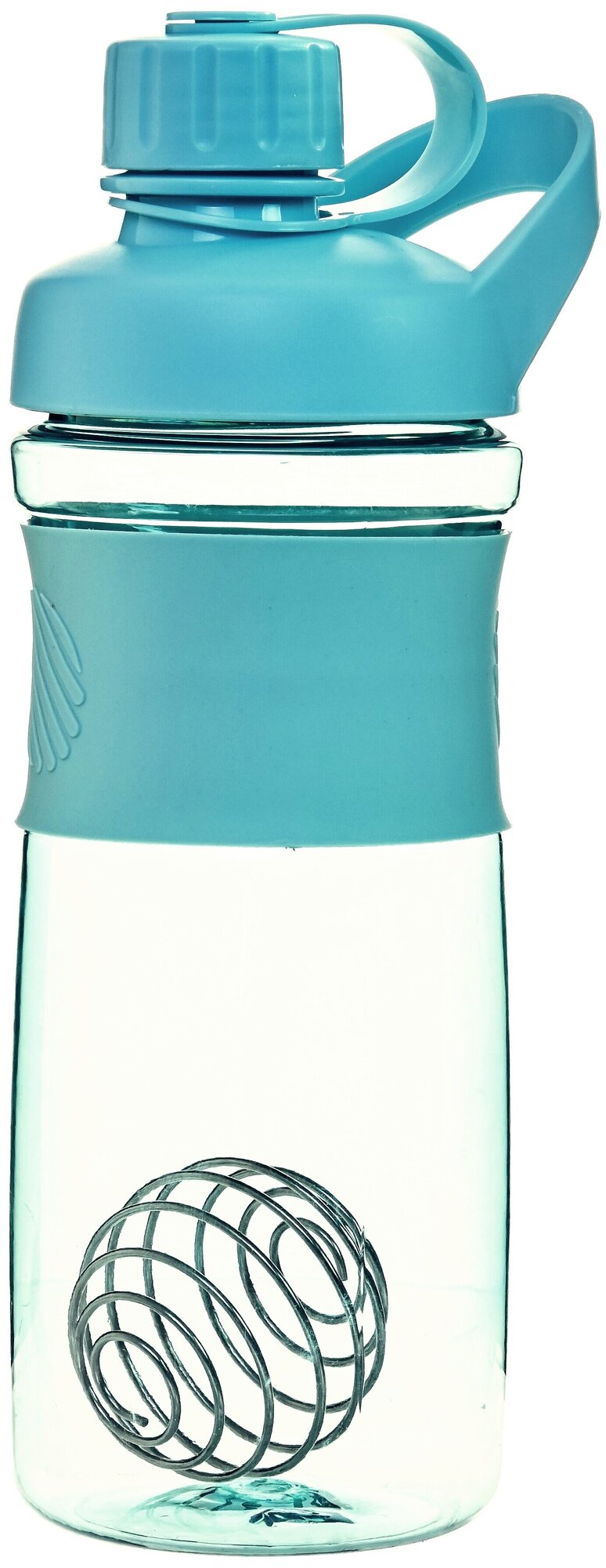 Бутылка шейкер VOTTLER 800 мл голубая с ручкой закручивающейся крышкой и шариком