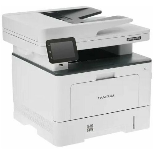 МФУ лазерное Pantum (BM5100FDN) черно-белая печать, A4, 1200x1200 dpi, ч/б - 40 стр/мин (А4), АПД, факс, USB