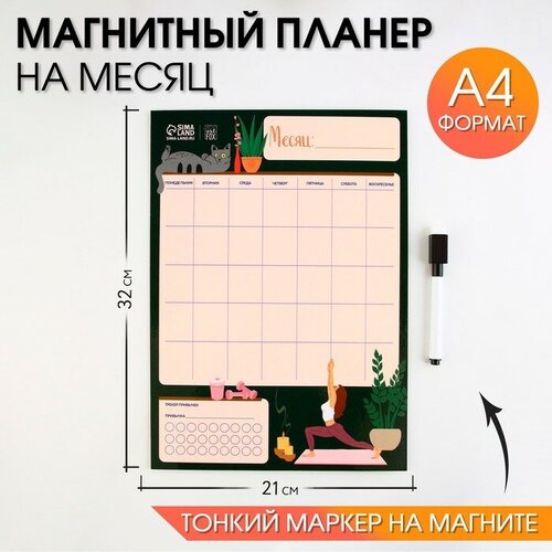 Магнитный планер А4 и стирающийся маркер Осознанность 330₽