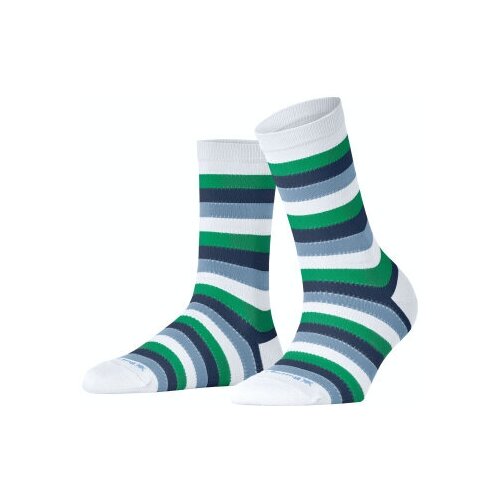 фото Женские носки burlington preppy stripe 27128 (белый (2000) 36-41)