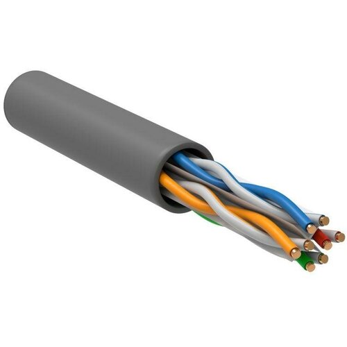 Кабель витая пара U/UTP кат.6 4х2х23AWG solid CU PVC сер. (м) ITK LC1-C604-111