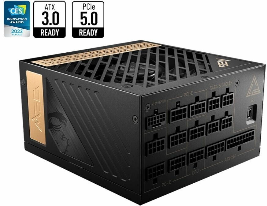 Блок питания 1300W MSI MEG Ai1300P PCIE5 (306-7ZP4A11-CE0)